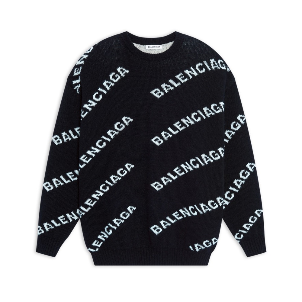 Bootleg Balenciaga Allover Logo Sweater